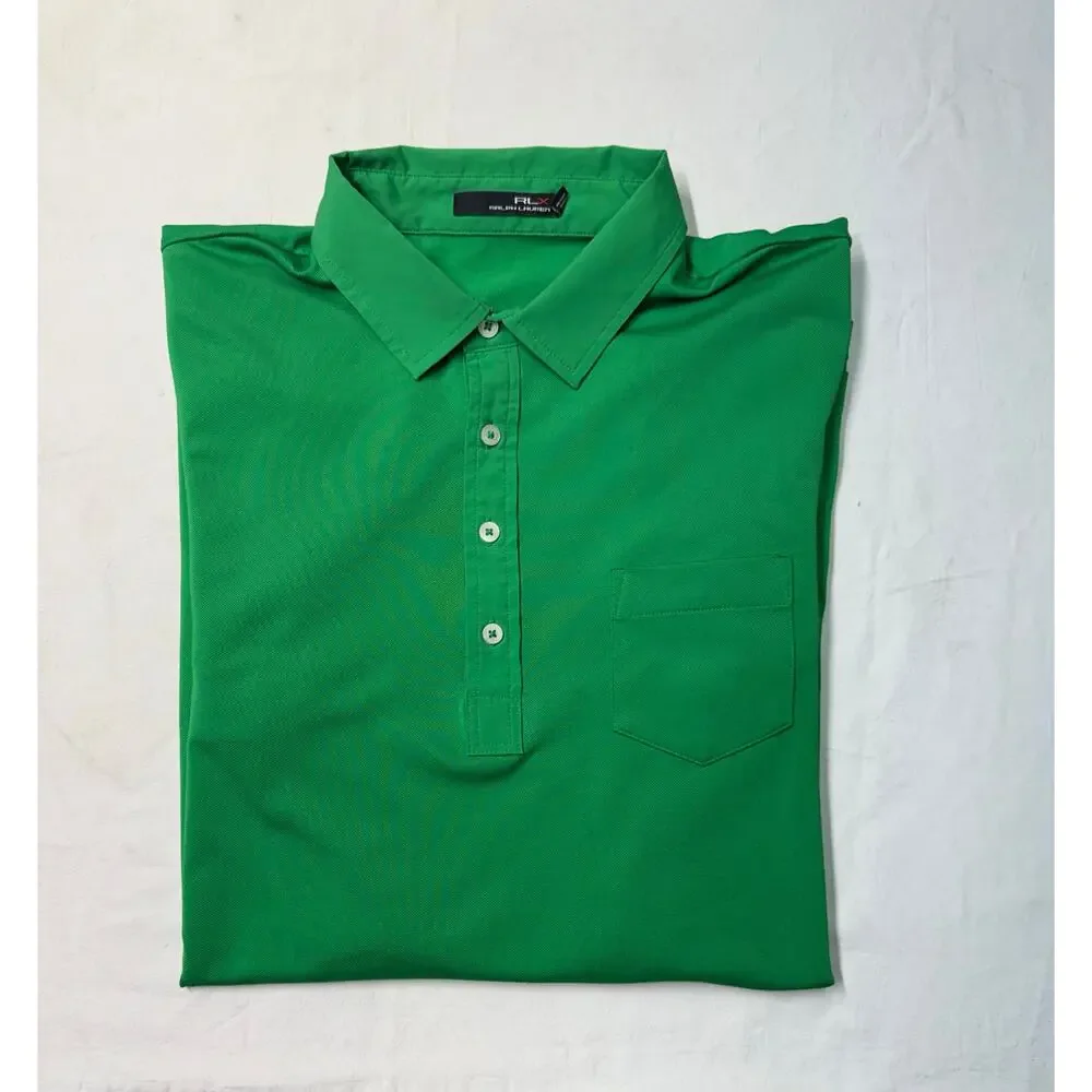 RLX Ralph Lauren golf polo shirt pelican Hills golf club Men’s size XL green